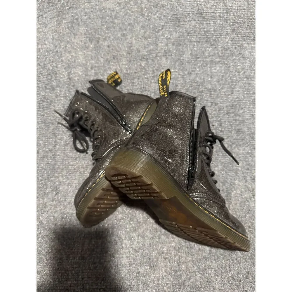 Dr. Martens sparkling combat boots 2 kids